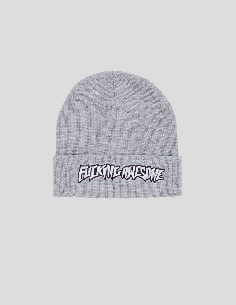 Gorro FUCKING AWESOME stamp cuff beanie grey